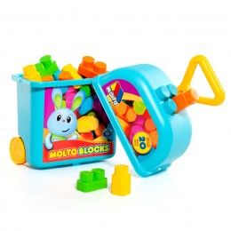 CARRITO AZUL CON 20 BLOQUES... 2