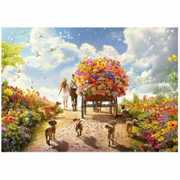1000 FLOWER CART PUZZLE... 2