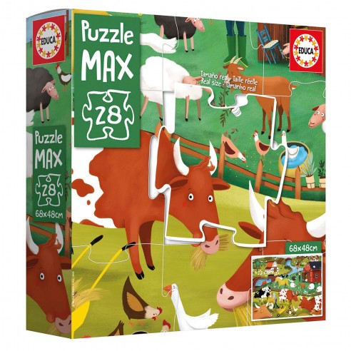 PUZZLE MAX 28 THE FARM 19955 EDUCA