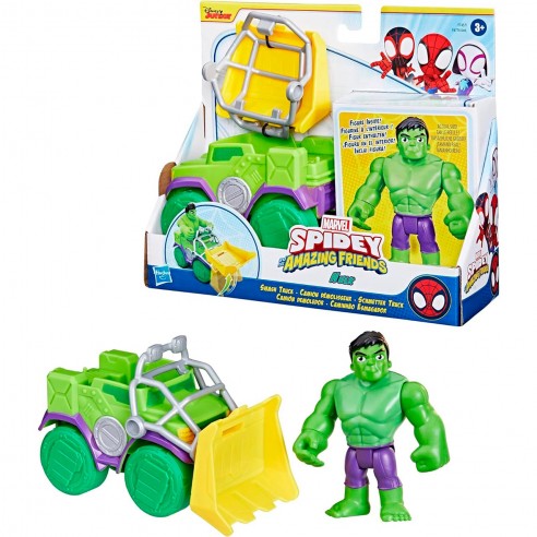 SPIDEY HULK FIGURE AND WRECKER TRUCK...