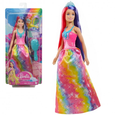 MUÑECA BARBIE DREAMTOPIA PELO COLORES...