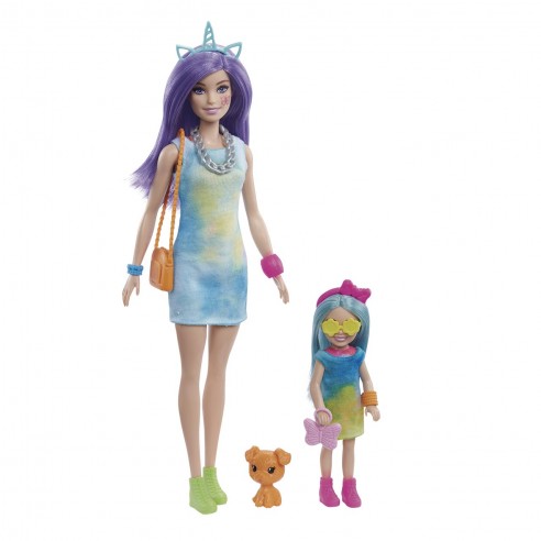 SET BARBIE COLOR REVEAL MODA TIE-DYE...