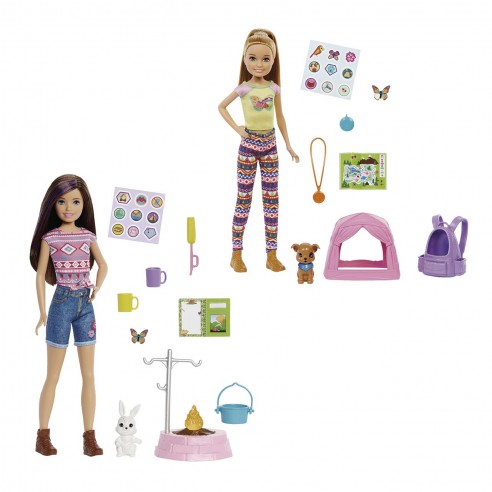 BARBIE DOLL CAMPING! ASSORTMENT HDF69...