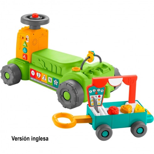 4-IN-1 RIDE-ON TRACTOR FISHER-PRICE...