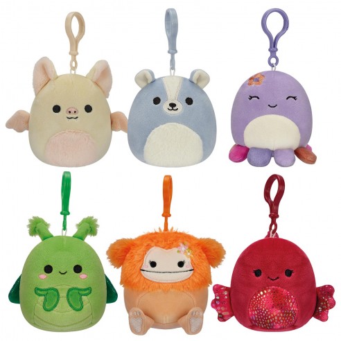 SQUISHMALLOWS MINI 9CM CON CLIP...