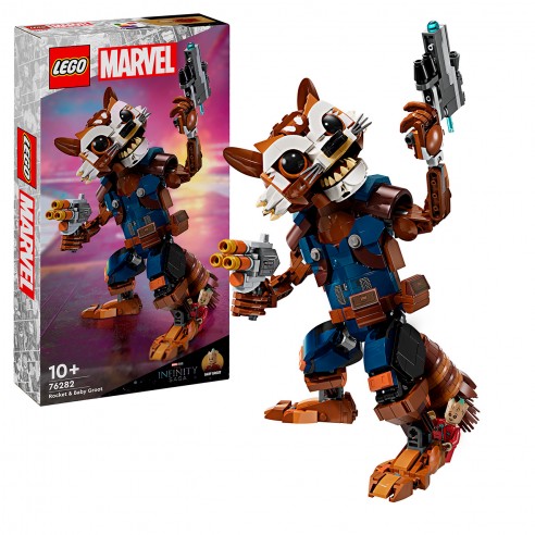 ROCKET AND BABY GROOT LEGO MARVEL...