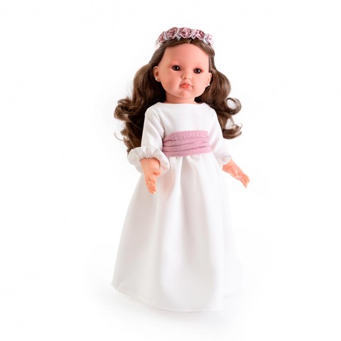 BEAUTIFUL BRUNETTE COMMUNION DOLL...