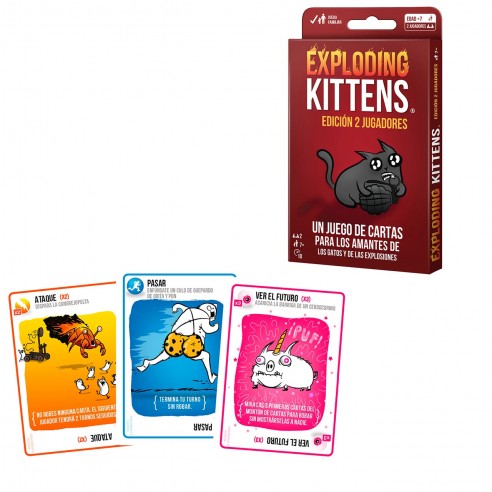 GAME EXPLODING KITTENS ED. 2 PLAYERS...