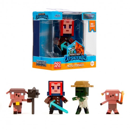 ASSORTED METAL FIGURES MINECRAFT 7 CM...