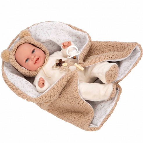 MUÑECA ELEGANCE 35 CM BABYTO MANTA...