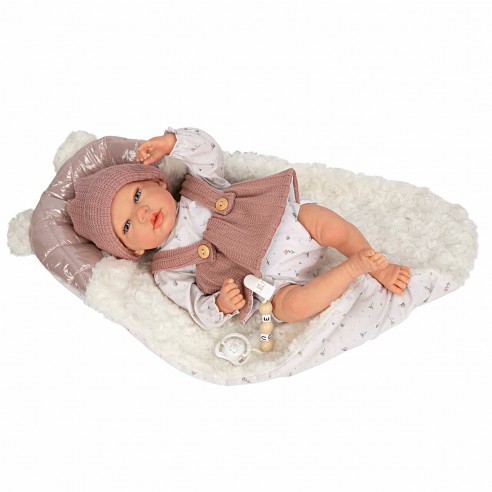 REBORN DOLL 40CM SANDRA PINK...