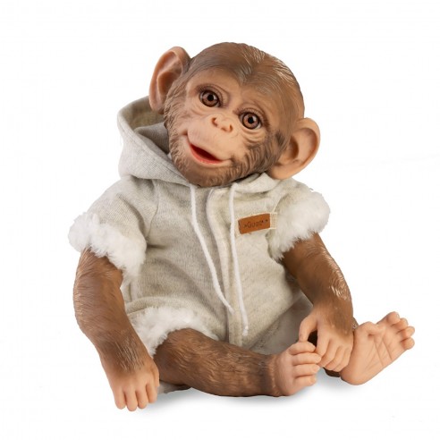 REBORN MONKEY DOLL GRAY PAJAMAS 32 CM...