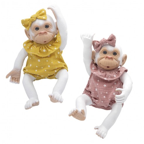 WHITE REBORN MONKEY WITH ROMPER SUIT...