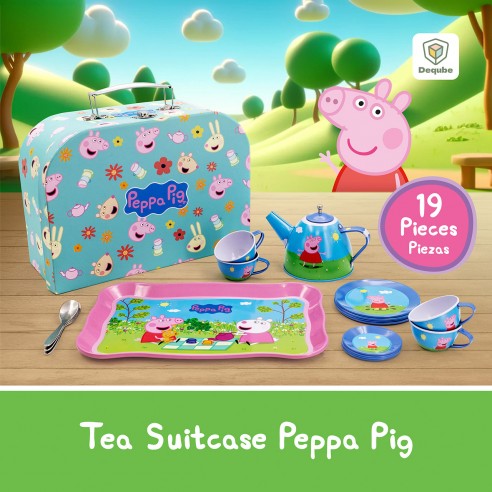 PEPPA PIG: MALETIN DE TÉ 19 PZAS