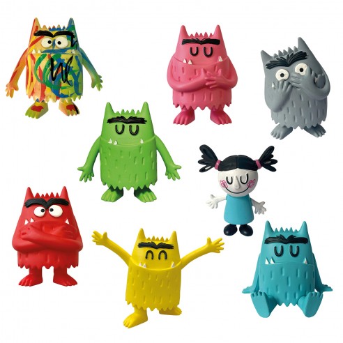 SET 8 FIGURAS THE COLOUR MONSTER...