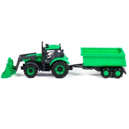 GREEN TRACTOR WITH SHOVEL... 2