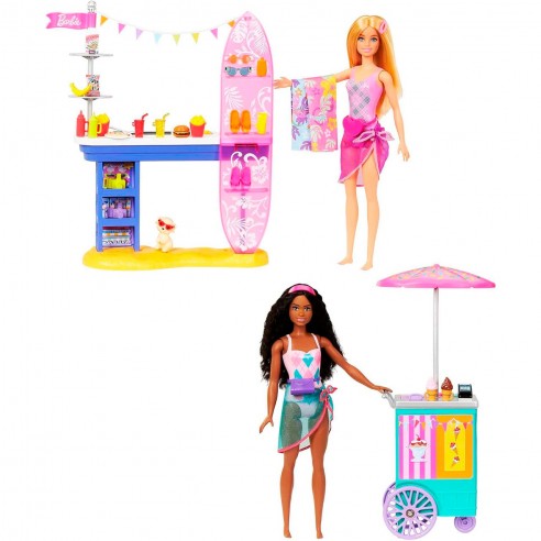 BARBIE MALIBU AND BROOKLYN HNK99...