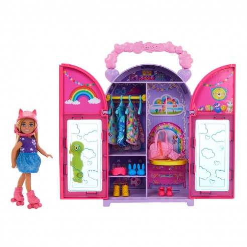 BARBIE CHELSEA DOLL PORTABLE CLOSET...