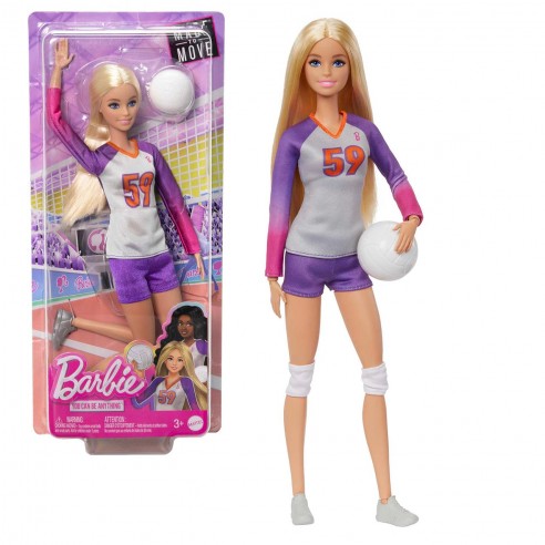 MUÑECA BARBIE TU PUEDES SER JUGADORA...