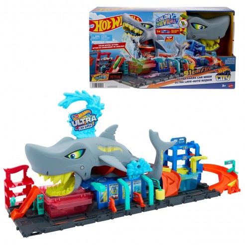 HOT WHEELS CITY CAR WASH TUNNEL WITH...