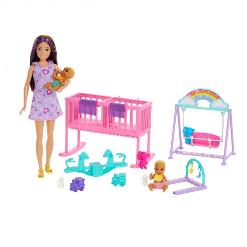 BARBIE SKIPPER DOLL TWIN BABYSITTER...