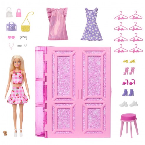 希少⭐︎Barbie Structures & Furniture MEGA Barbie Stajnia Zestaw konstrukcyjny z 304 elementami, w