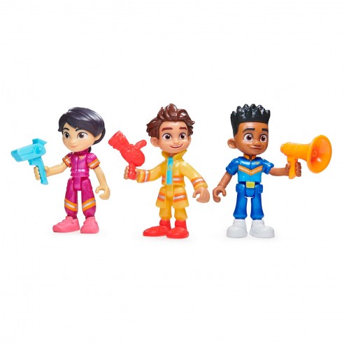 FIREBUDS PACK 3 FIGURES RESCUE UNIT...