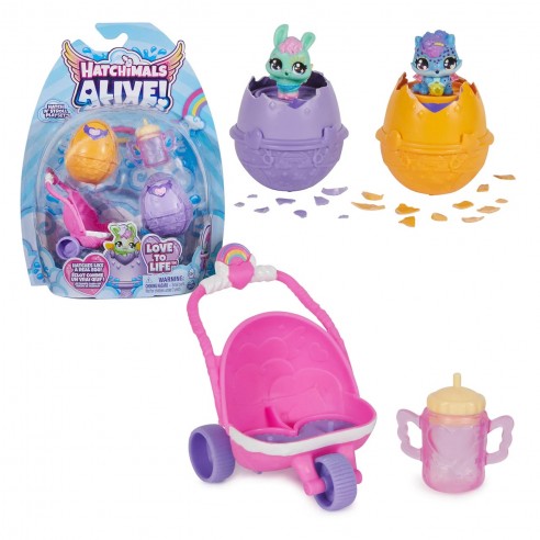 HATCHIMALS ALIVE SET CARRIOLA PACK...