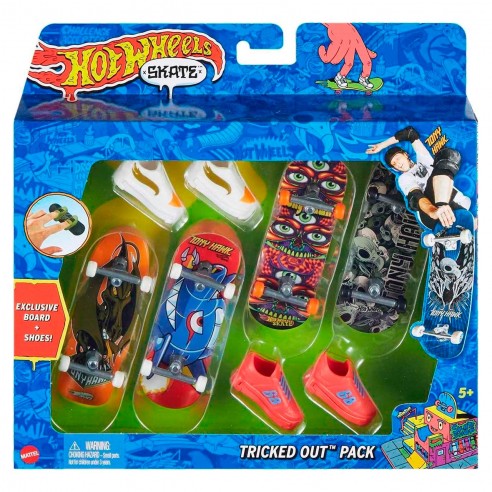 HOT WHEELS SKATE TRICKED OUT PACK 4...