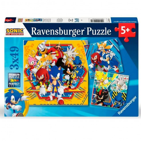 PUZZLE 3X49 PIECES SONIC 12001133...