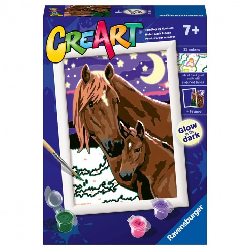 CREART SERIES E HORSES MOON AND STARS...