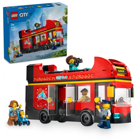 LEGO CITY RED DOUBLE-DECKER TOUR BUS...