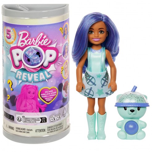 BARBIE CHELSEA POP REVEAL BUBBLE TEA...