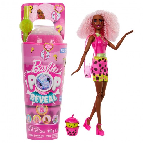 BARBIE POP REVEAL BUBBLE TEA RED...