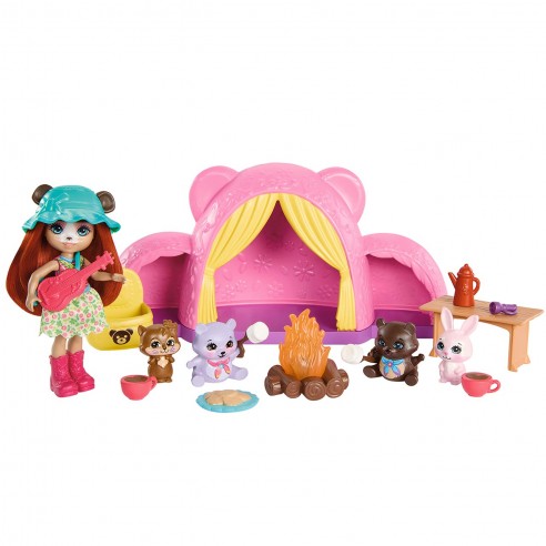 ENCHANTIMALS CAMPING BEAR DOLL HTW71...