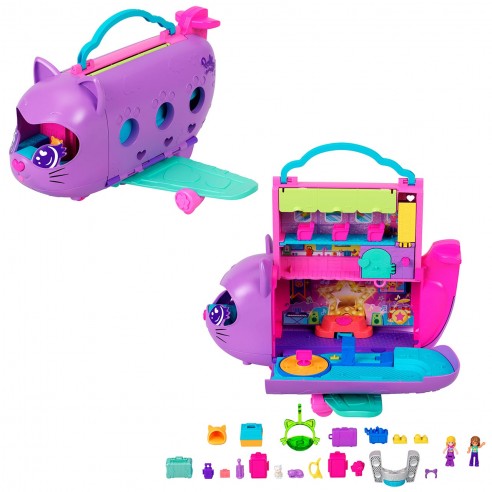 POLLY POCKET KITTY AIRPLANE BOX HWP19...