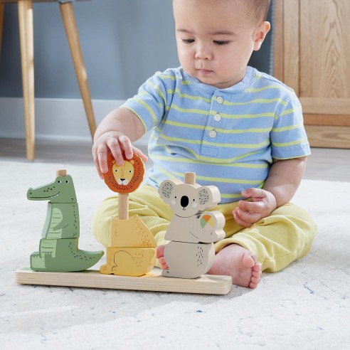 Wooden nestable animals