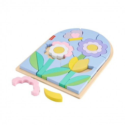 WOODEN FLOWER PUZZLE HXT97 FISHER PRICE