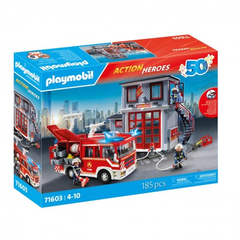 MEGA SET BOMBEROS ACTION HEROES 71603...