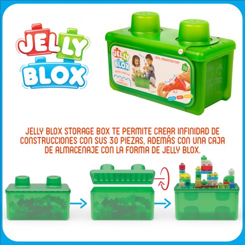 JELLY BLOX 2-in-1 ストレージボックス 30パーツ Jelly Blox Storage pack