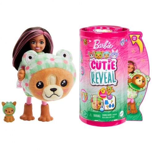 BARBIE CHELSEA CUTIE REVEAL DOG FROG...