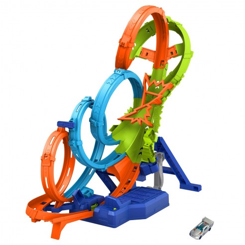 HOT WHEELS ACTION COLLISION 4 LOOPS...