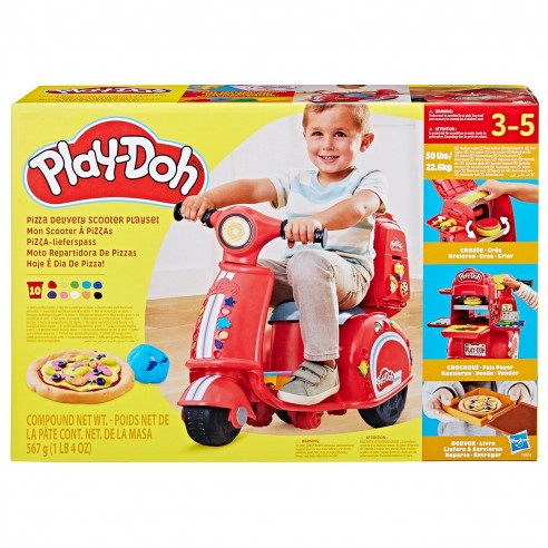 MOTO REPARTIDORA DE PIZZAS PLAY-DOH...