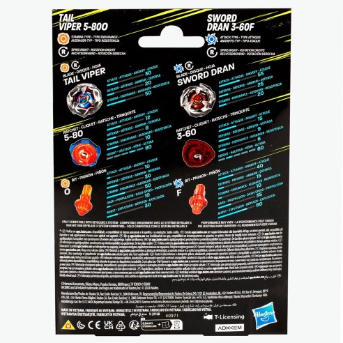 Beyblade X assortment pack of 2 without launcher