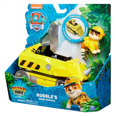 PAW PATROL JUNGLE VEHÍCULO RUBBLE...