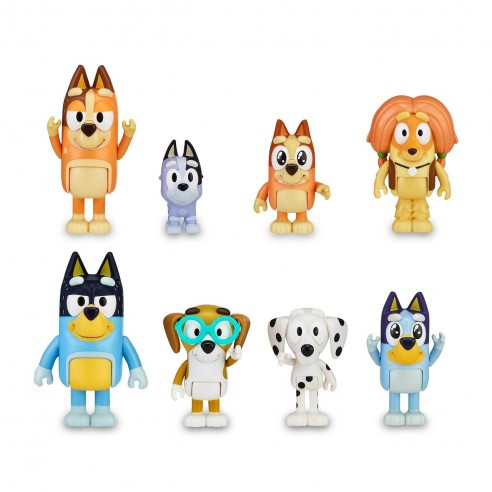 PACK 8 BLUEY FIGURES BLY49000 FAMOUS