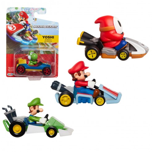 MINI KART RACERS DE 6 CM SUPER MARIO...