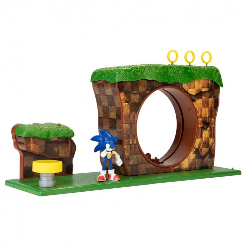 SONIC - PLAYSET GREEN HILL WITH SONIC...