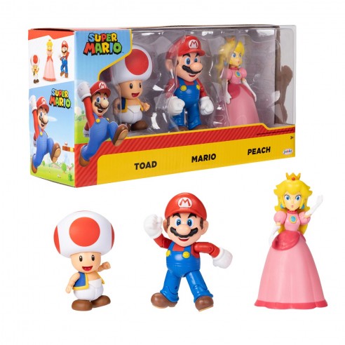 PACK 3 FIGURAS 10 CM SUPER MARIO...