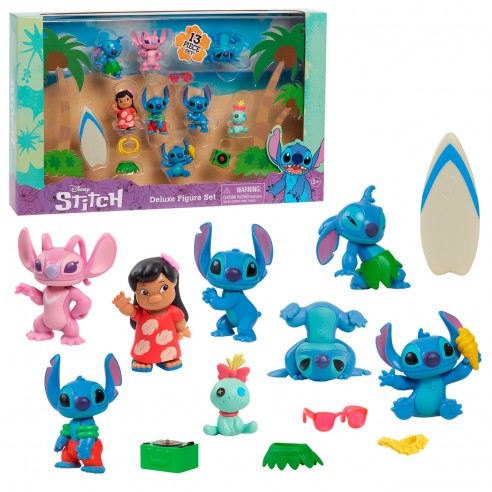 DISNEYS LILO & STITCH PACK 13 FIGURAS